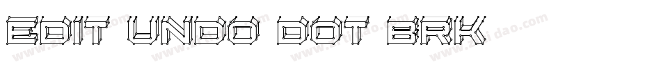 Edit Undo Dot BRK字体转换